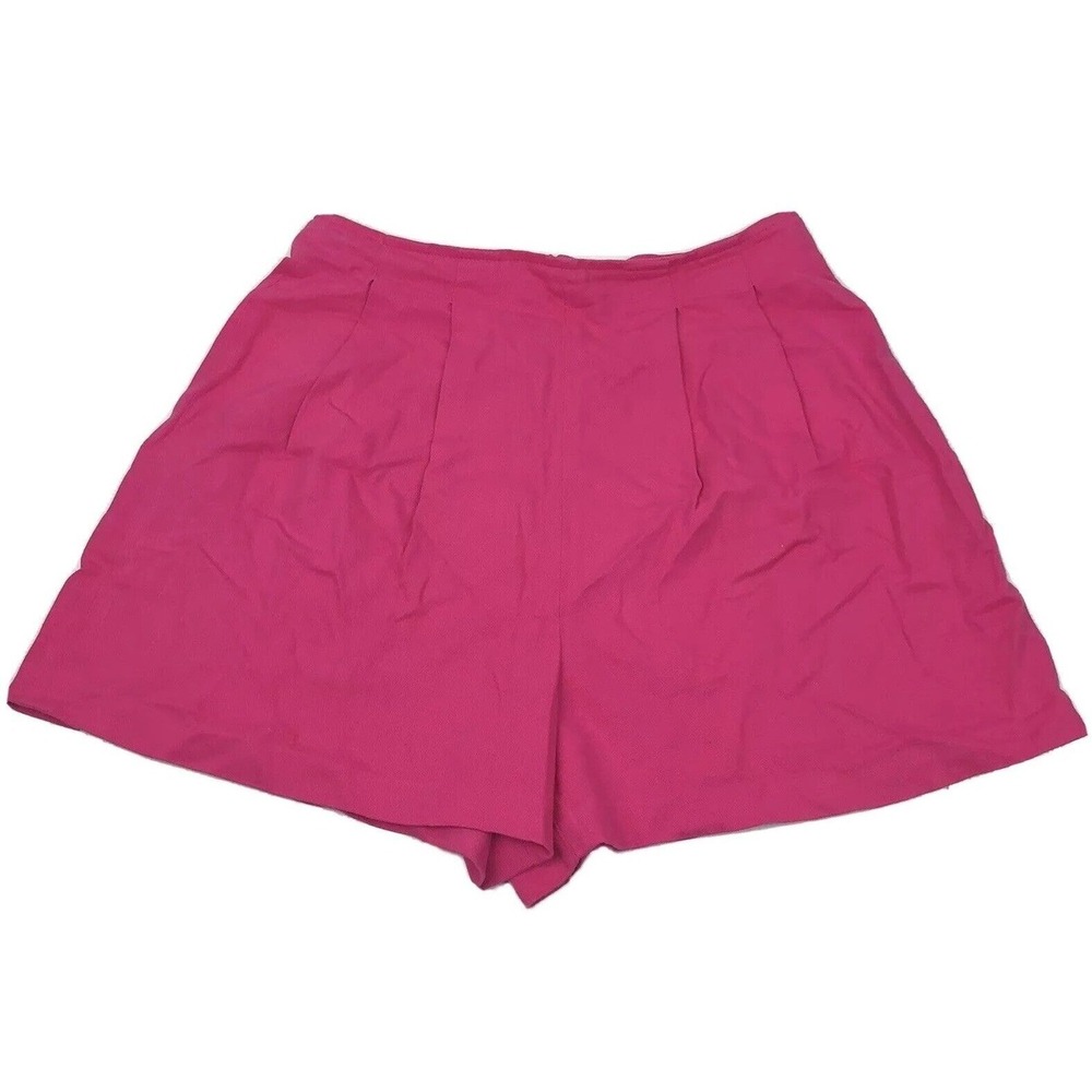 womens shorts size 8 Pleated Hot Pink The Limited (BE23)
